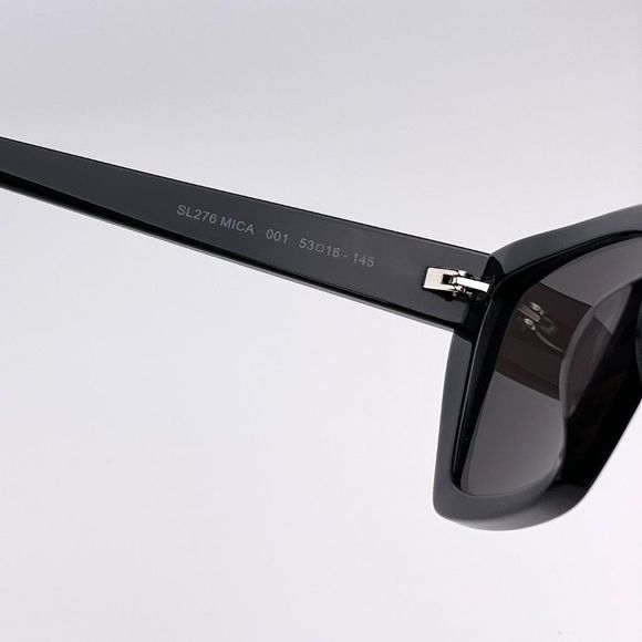 Saint Laurent SL276 MICA 001 Sunglasses Black Grey Cat Eye Women main image 4